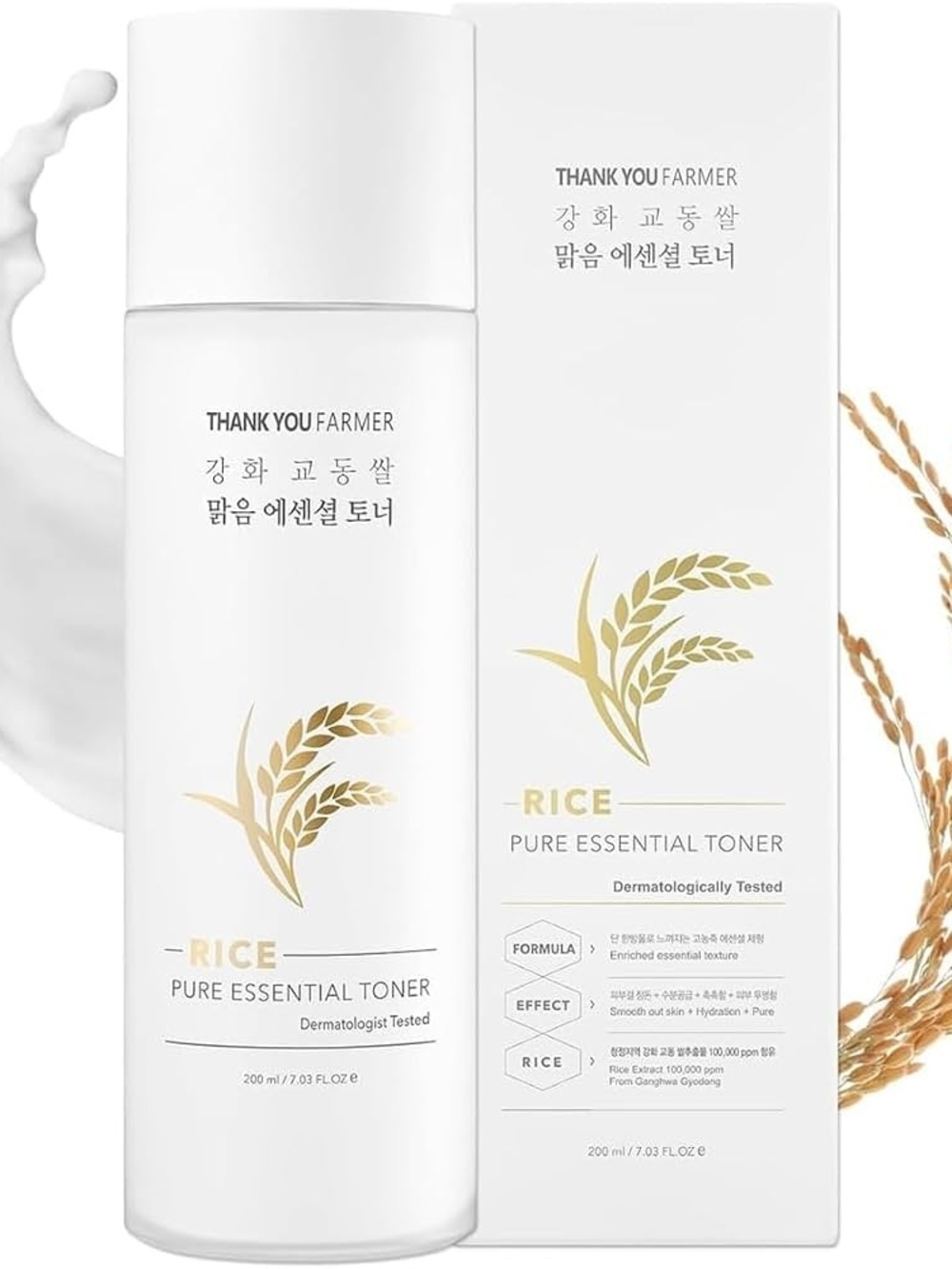 Rice Pure Essential Toner — White